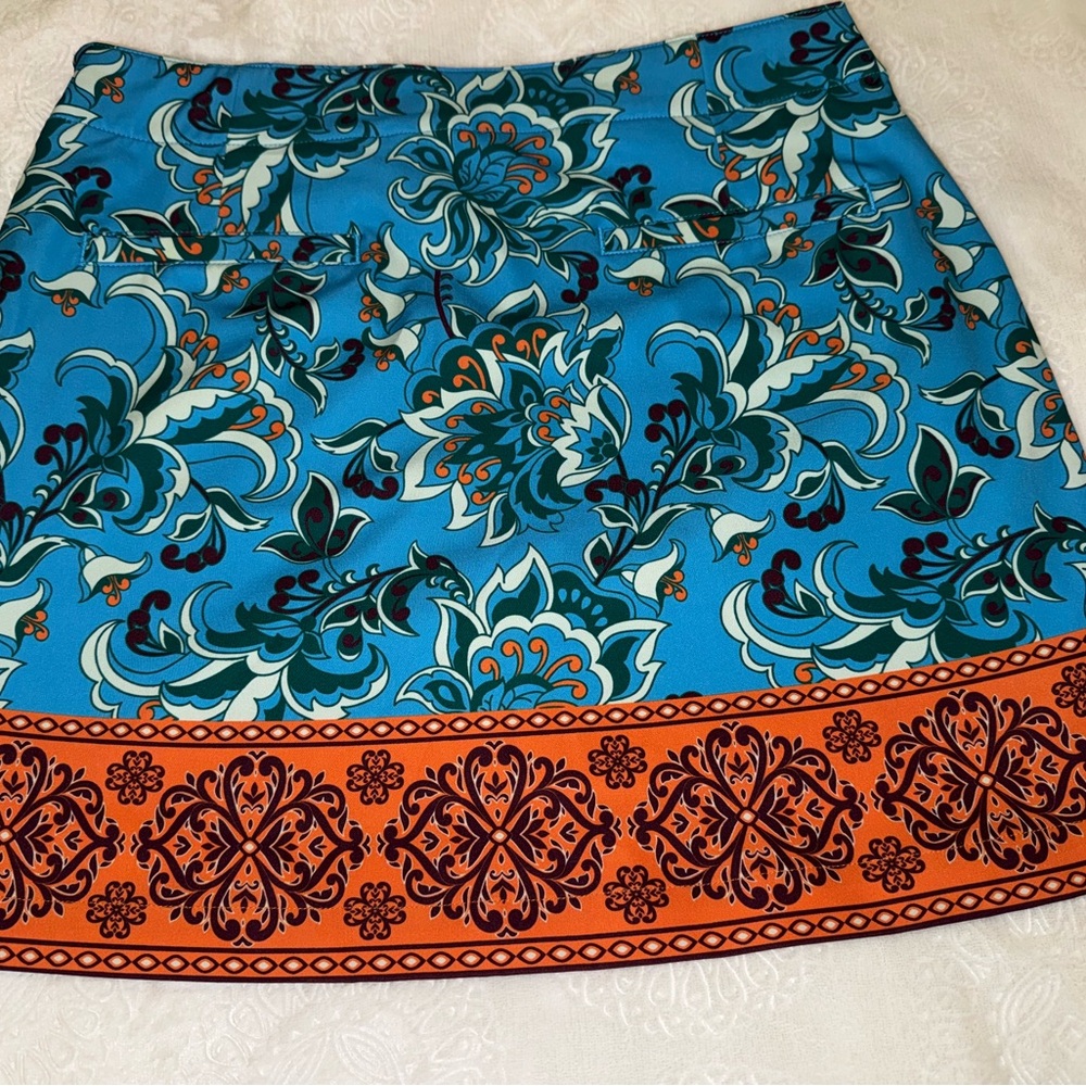 Women’s Lady Hagan sport skirt Paisley Blue and Orange